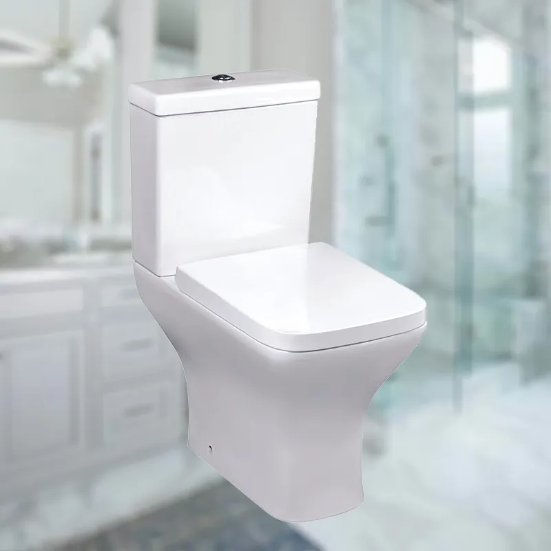 Modern style p-trap ceramic two piece wc water closet 