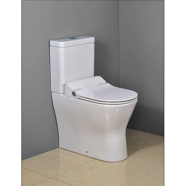 Back to wall vitreous china close-coupled smart toilet 
