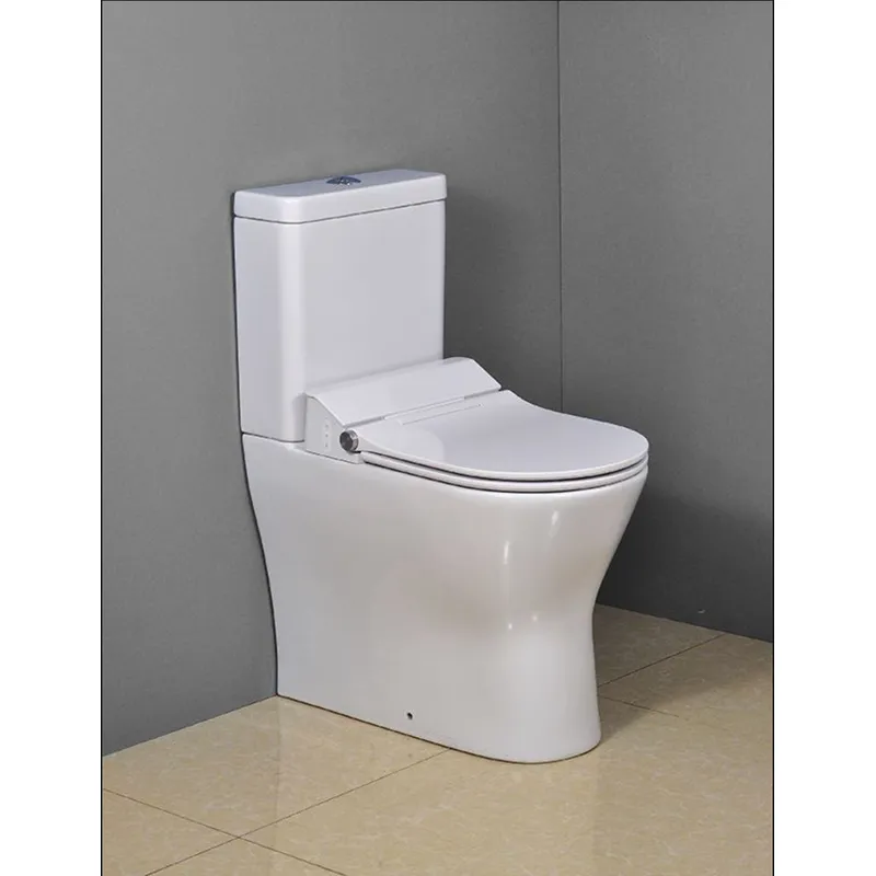 Back to wall vitreous china close-coupled smart toilet 