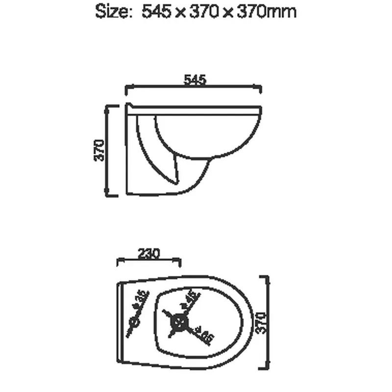 Wall-hungBidets single hole bidet in glossy white