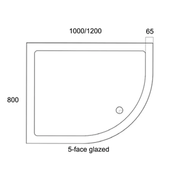 Bathroom FFC ceramic shower tray