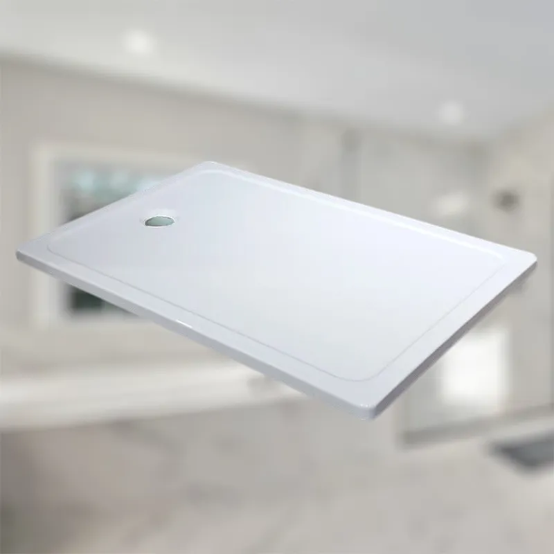 Anti-slip rectangular ceramic shower tray