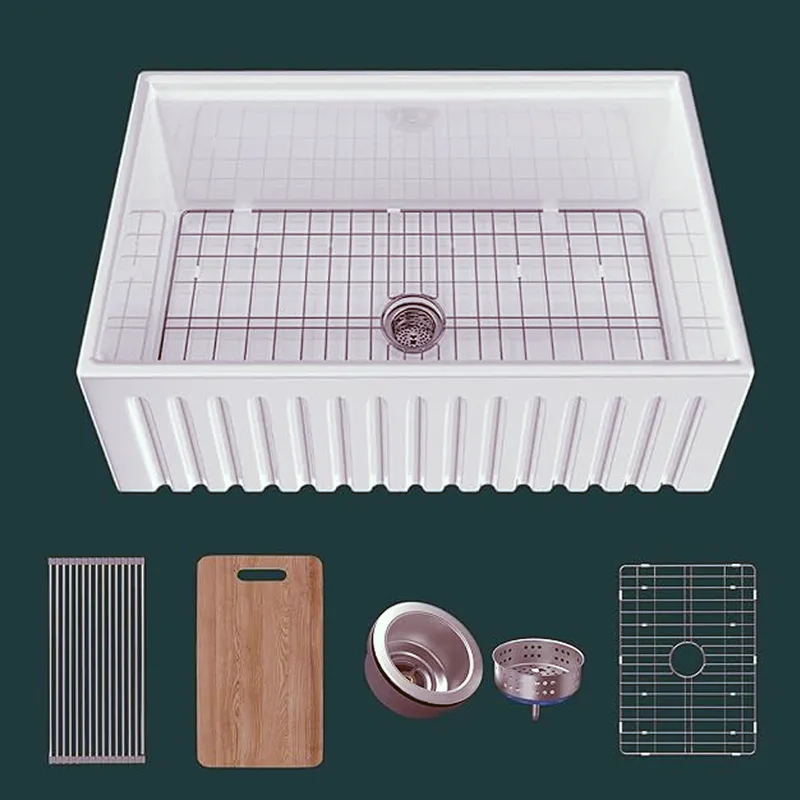 Ceramic Farmhouse  FFC Modern Farmhouse Ceramic Sink