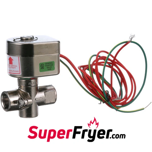 Solenoid valve for pressure fryer