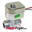 Solenoid valve for pressure fryer