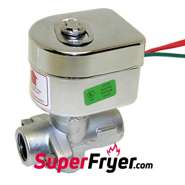 Solenoid valve for pressure fryer