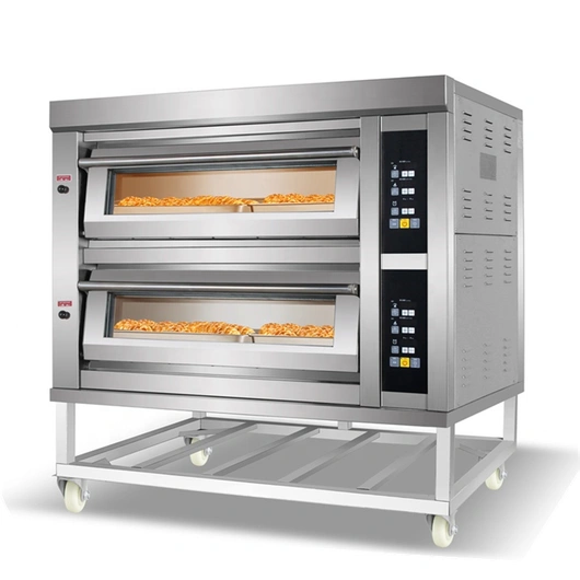 Supertise China Restaurant Ovens And Bakery Equipment 2-Layer 4-Tray Industrial Bread Baking Ovens / gas pizza oven for bakery