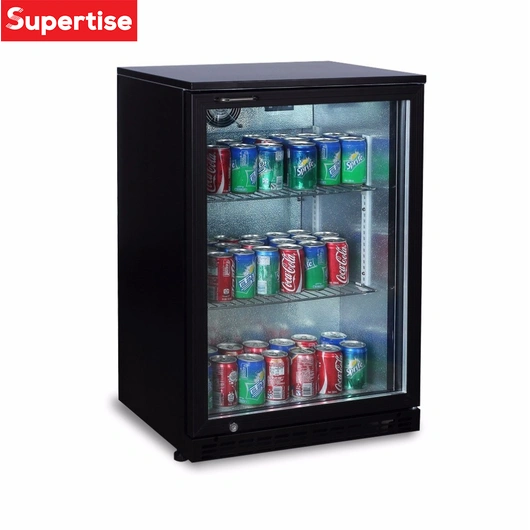Supertise 1 door counter top beverage fridge beer display cooler refrigerator under back bar beer cooler