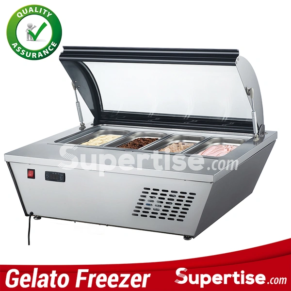 gelato ice cream display case freezer