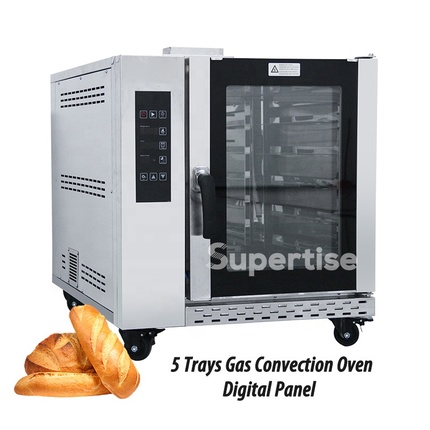 Supertise China hot air 10 5 tray industrial convection oven electric with steam bakery commercial convection ovens for sale baking bread