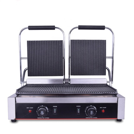 Supertise Professionnel Cast Iron Gas/Electric Sandwich Maker Contact Panini Press Grill