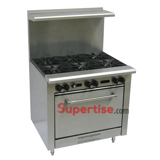 Supertise Commercial gas stove butane burner gas range line free standing cooking appliances italian lg gas range with oven 6 buners oven