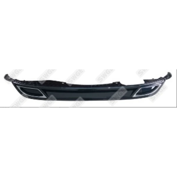 FOR  VW POLO 18-  REAR BUMPER SPOILER MATERIAL PAINTED BLACK  2G6 807 568 G