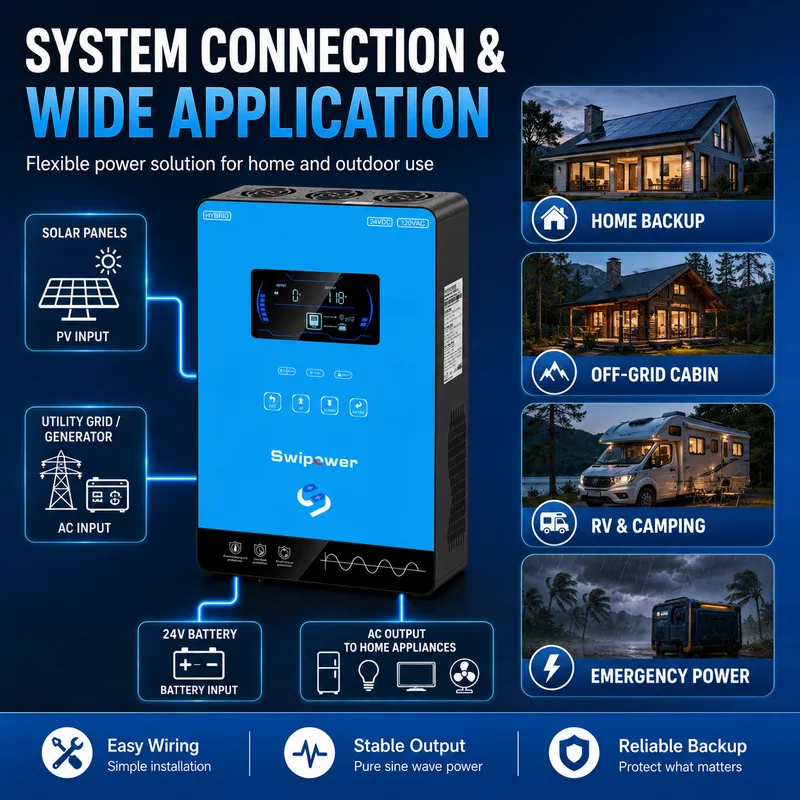 4kw hybrid solar inverter single phase