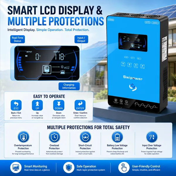 4kw hybrid solar inverter single phase
