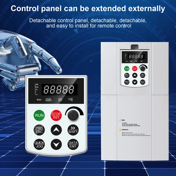 High-Performance VFD Converter - 0.75kW to 2.2kW, 220V/380V Input, Multiple Applications & Advanced Features