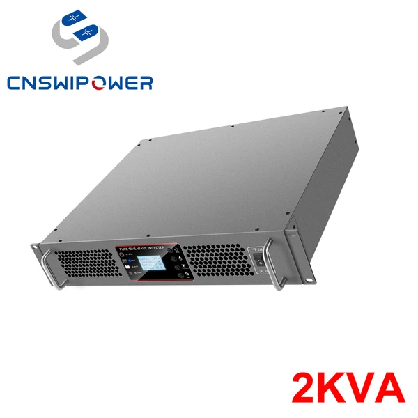 Single Phase 19-Inch Telecom Rack Mount Inverter Converter 48V DC 220V AC 2000VA Pure Sine Wave for Home Industrial Applications