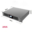 Single Phase 19-Inch Telecom Rack Mount Inverter Converter 48V DC 220V AC 2000VA Pure Sine Wave for Home Industrial Applications