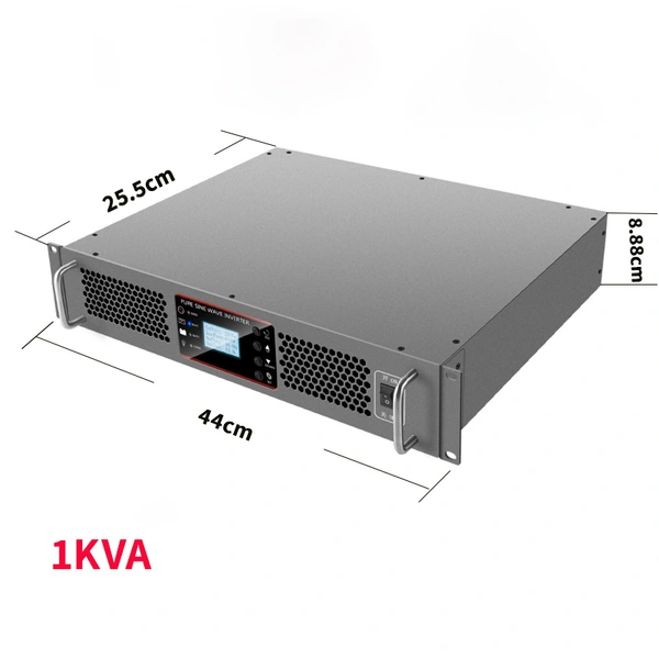 Single Phase 19-Inch Telecom Rack Mount Inverter Converter 48V DC 220V AC 1000VA Pure Sine Wave for Home Industrial Applications
