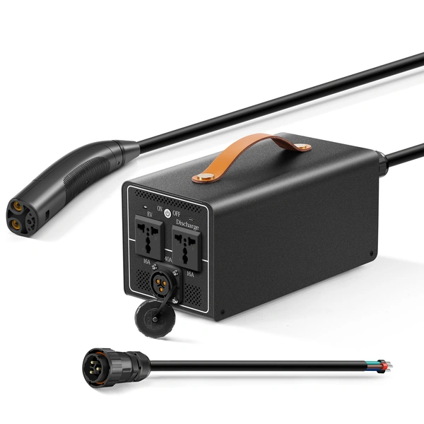 8KW Tesla V2L V2H CCS2 NACS for Australia Hong Kong  Korea V2L Power Discharger Ideal for Outdoor & Emergency Power Needs