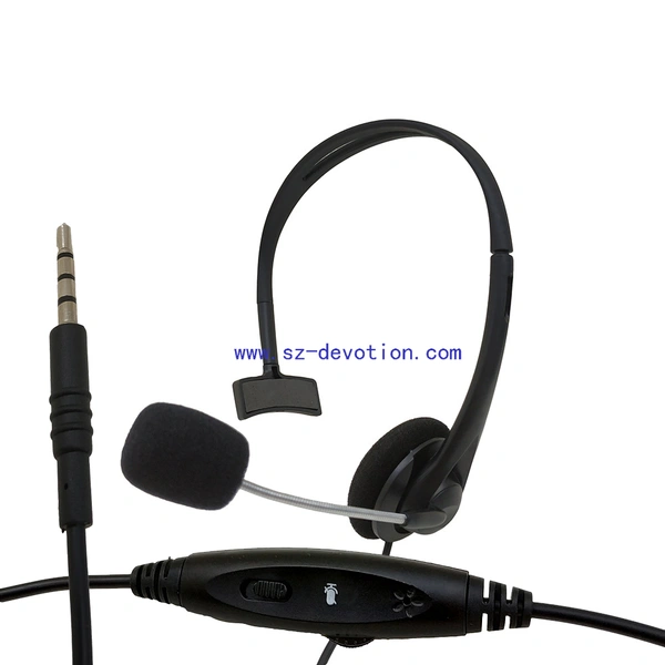 Wired  Call centor headphone with microphone headset with mic DT-803