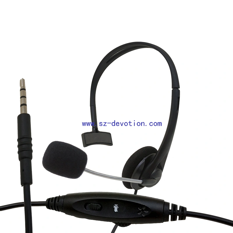 Wired  Call centor headphone with microphone headset with mic DT-803