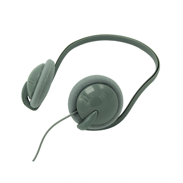 Wired headphone neckband headset for airlines tour guide museum