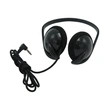 Wired headphone neckband headset for airlines tour guide museum
