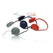 Wired headphone neckband headset for airlines tour guide museum