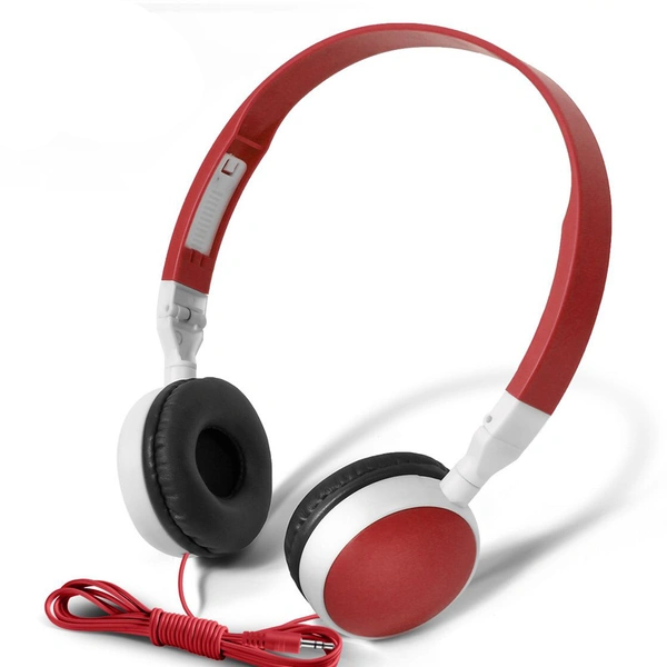 Wired headphone DT-882 with soft leather cover for classroom students