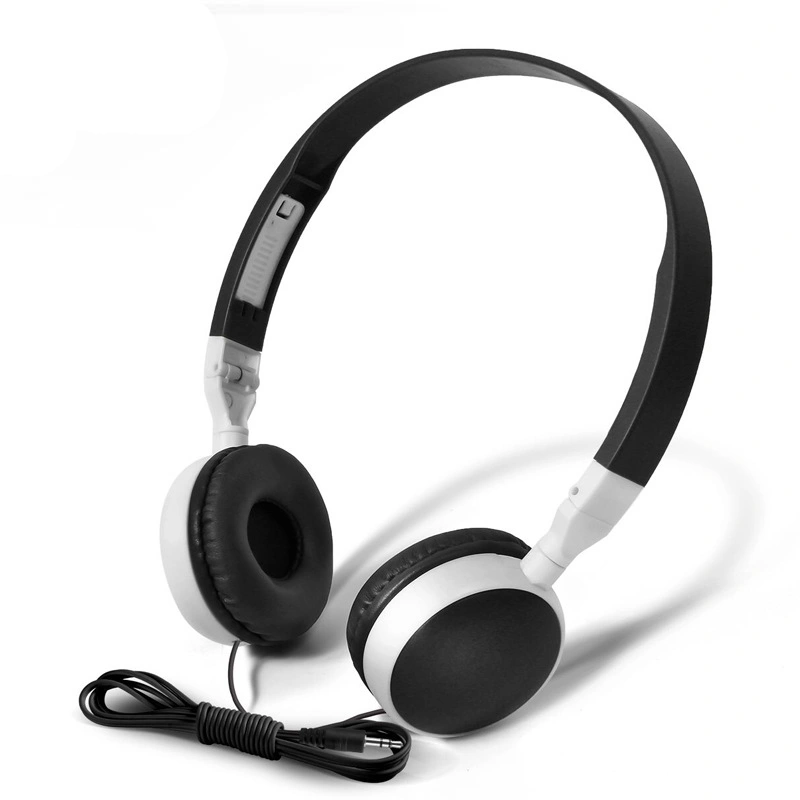 Wired headphone DT-882 with soft leather cover for classroom students