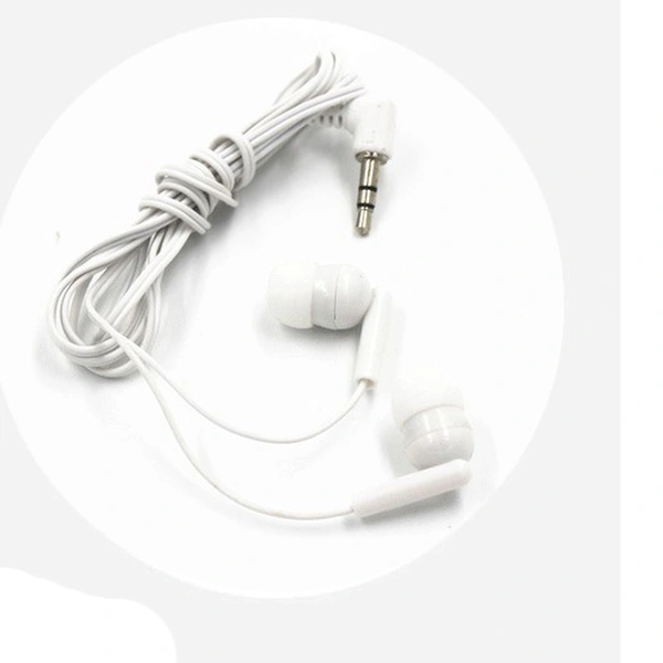3.5mm wired earphone disposable earpiece in-ear earbuds for airlines