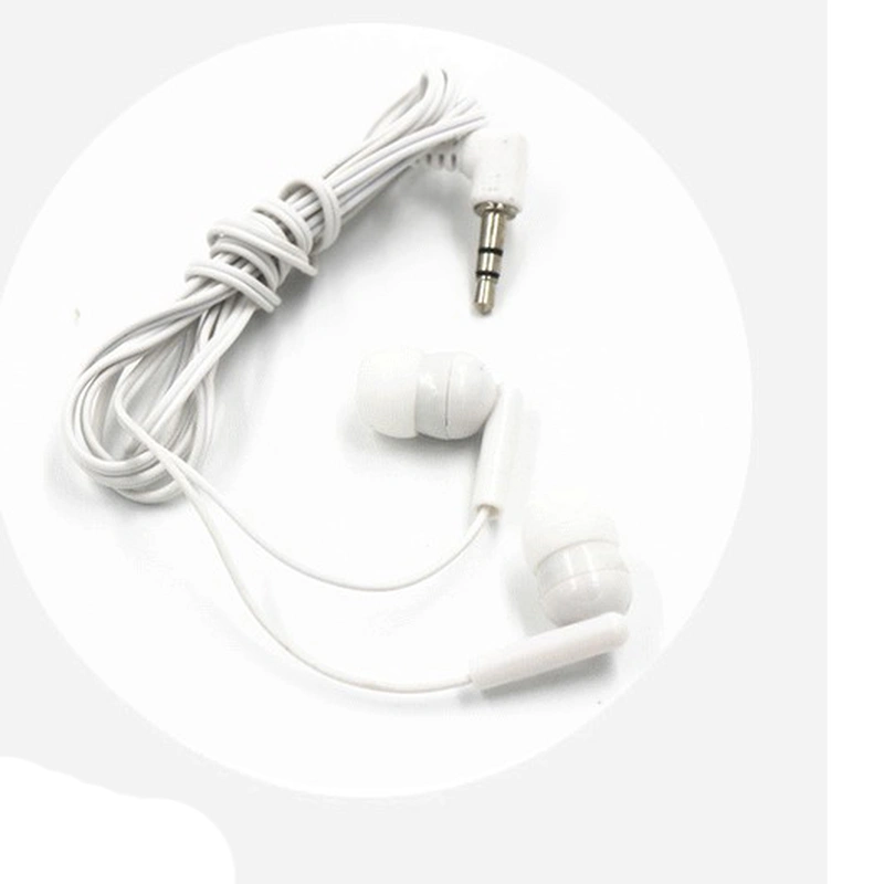 3.5mm wired earphone disposable earpiece in-ear earbuds for airlines