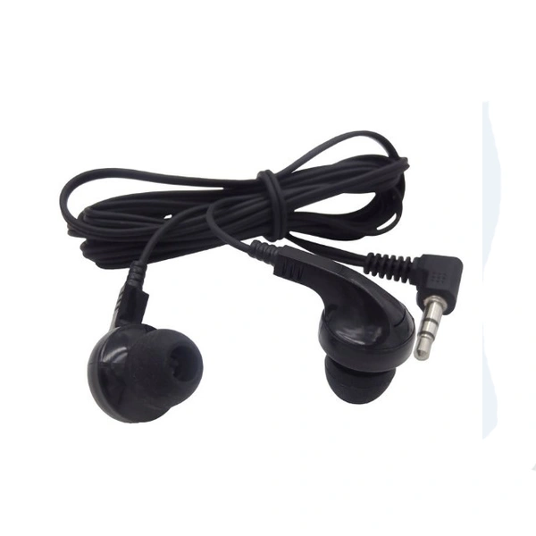 3.5mm disposable airline earphone in-ear earbuds for tour guide school