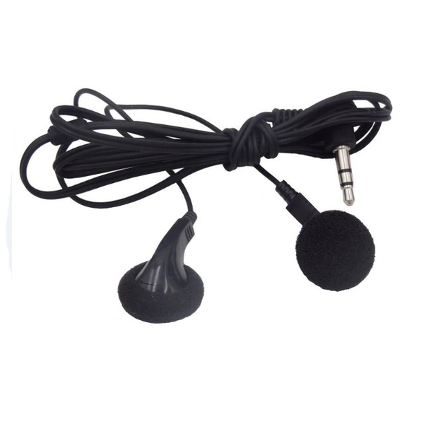 3.5mm foam cover earphone disposable earphones earbuds for airlines