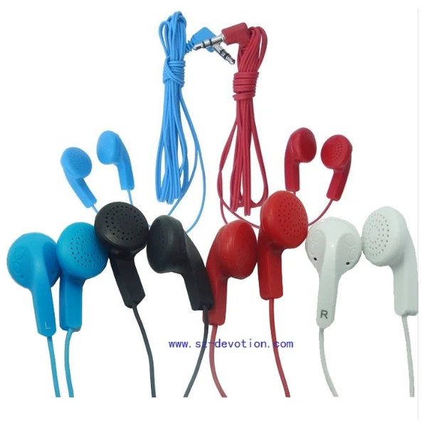 3.5mm wired disposable earphone for airlines bus school museum tour 