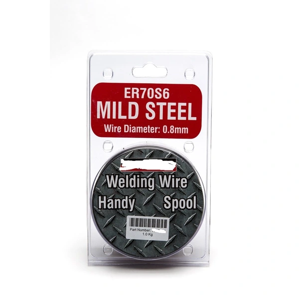 Clamshell packging for small pack welding wires