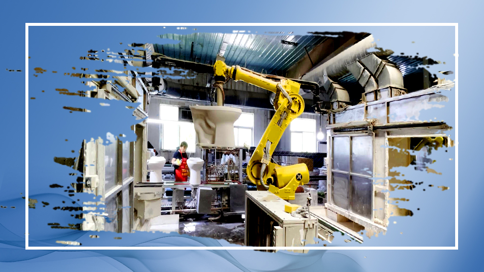 卫浴施釉技术对比：人工、回转线与机器人系统选型指南