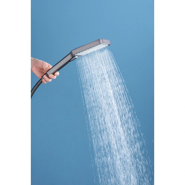 Brass shower head set Separate simple bath bath mixing valve Bath gun Grey hotel bath faucet