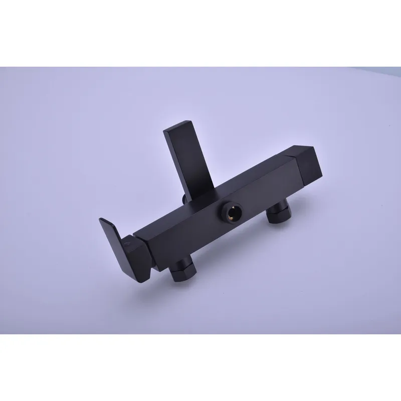 Brass shower head set Separate simple bath bath mixing valve Bath gun Grey hotel bath faucet