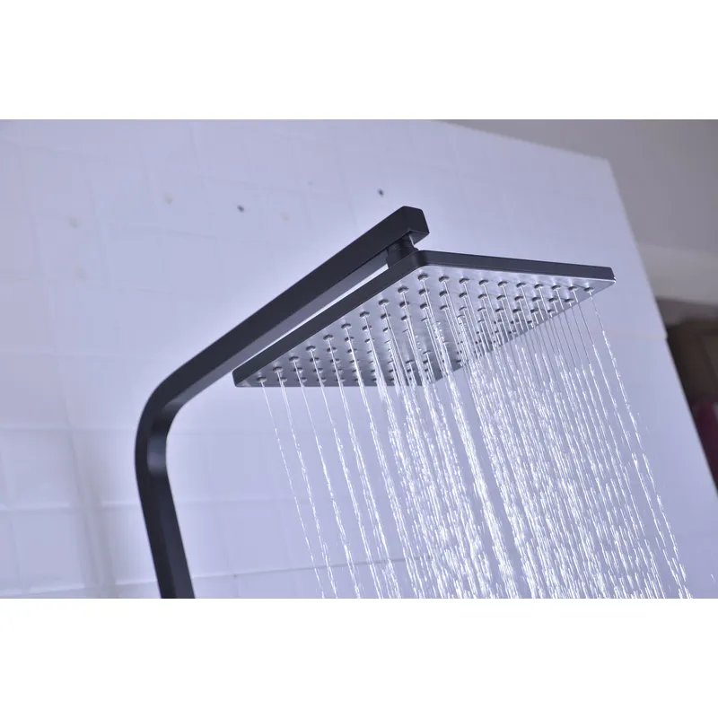 Brass shower head set Separate simple bath bath mixing valve Bath gun Grey hotel bath faucet