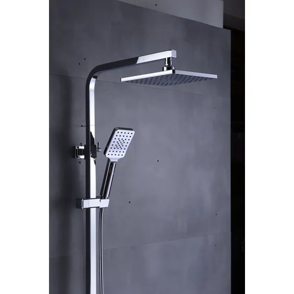 Brass shower head set Separate simple bath bath mixing valve Bath gun Grey hotel bath faucet