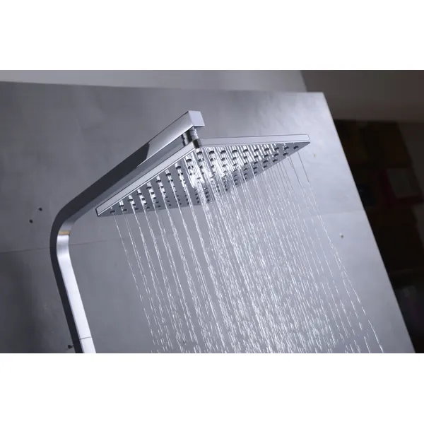 Brass shower head set Separate simple bath bath mixing valve Bath gun Grey hotel bath faucet