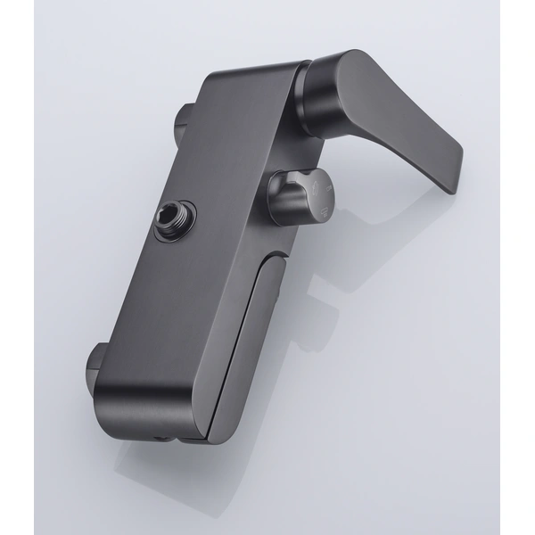 Brass shower head set Separate simple bath bath mixing valve Bath gun Grey hotel bath faucet