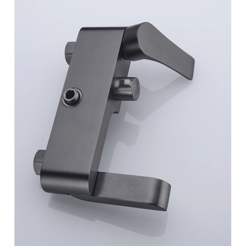 Brass shower head set Separate simple bath bath mixing valve Bath gun Grey hotel bath faucet