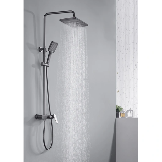 Bathroom showers OEM ODM Gun gray Hotel Bathroom Shower shower set all-copper household bathroom shower head four-function shower Europe and America styles8106