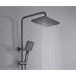 Brass shower head set Separate simple bath bath mixing valve Bath gun Grey hotel bath faucet