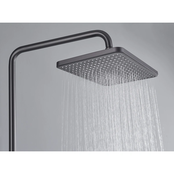 Brass shower head set Separate simple bath bath mixing valve Bath gun Grey hotel bath faucet