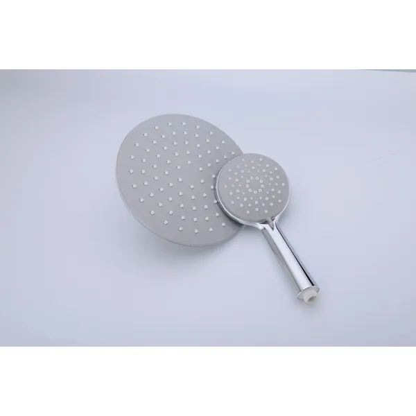 Brass shower head set Separate simple bath bath mixing valve Bath gun Grey hotel bath faucet