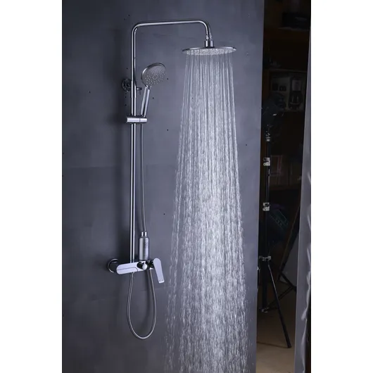 Bathroom showers OEM ODM Gun gray Hotel Bathroom Shower shower set all-copper household bathroom shower head four-function shower Europe and America styles8106